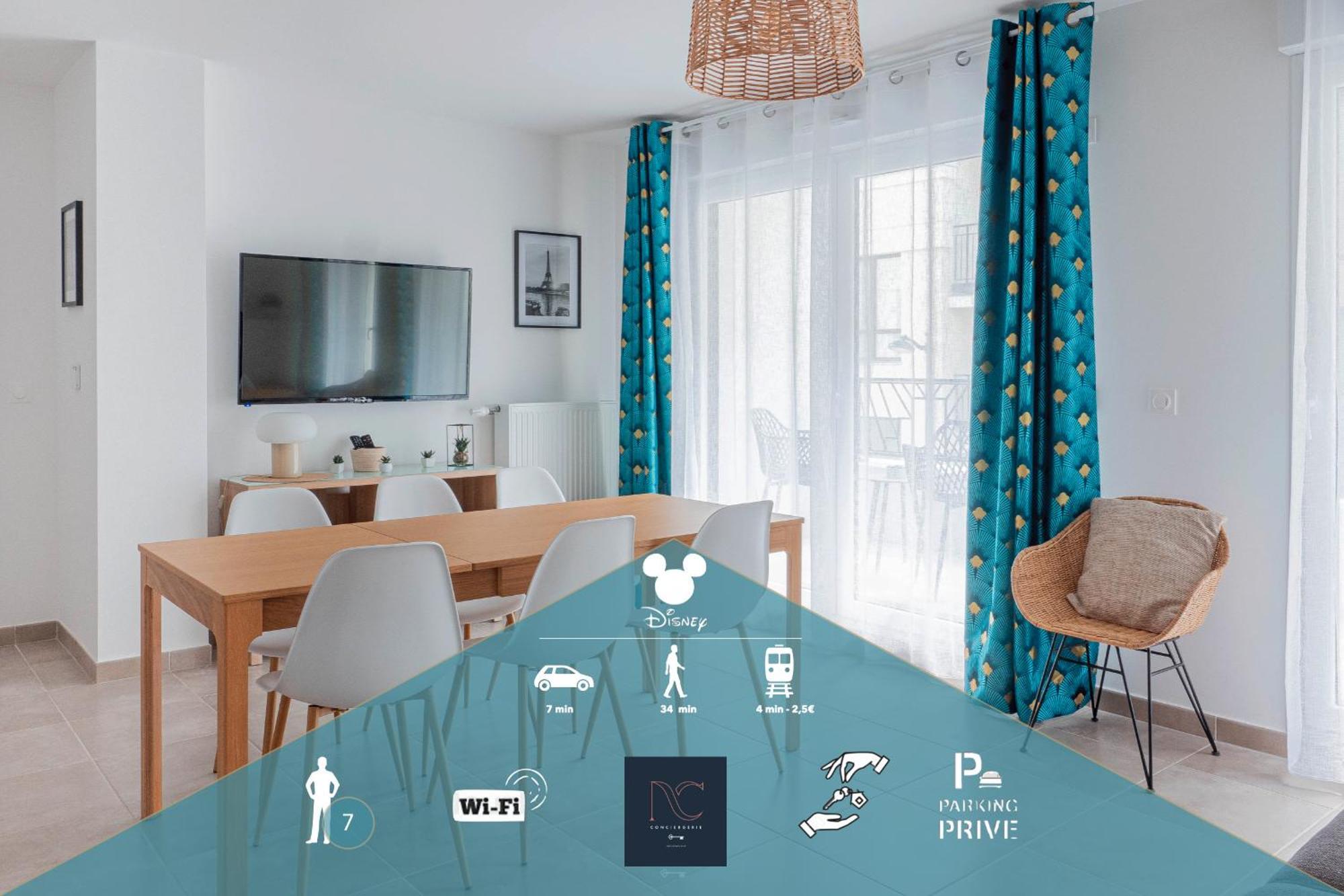 Disneyland-Paris,7Pers, Wifi, Parking, Chessy  Zewnętrze zdjęcie